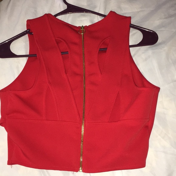 Express red crop top, size s - Picture 2 of 5